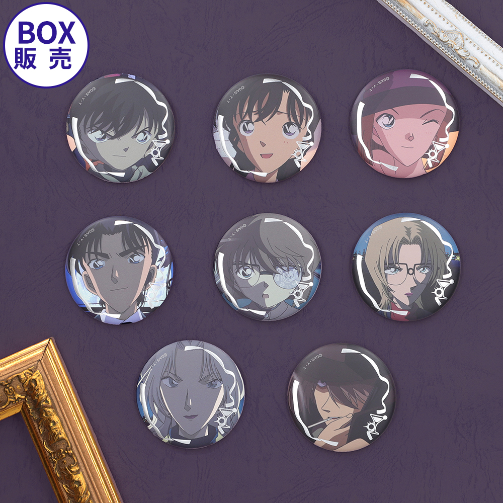 【BOX】名探偵ｺﾅﾝﾌﾟﾗｻﾞ ｱﾆﾒ30周年 場面写TD缶ﾊﾞｯｼﾞ「満月の夜の二元ミステリー」