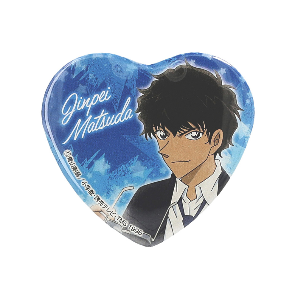 名探偵コナンプラザ ハート型缶バッジ松田陣平 名探偵コナンプラザ 公式オンライン会場