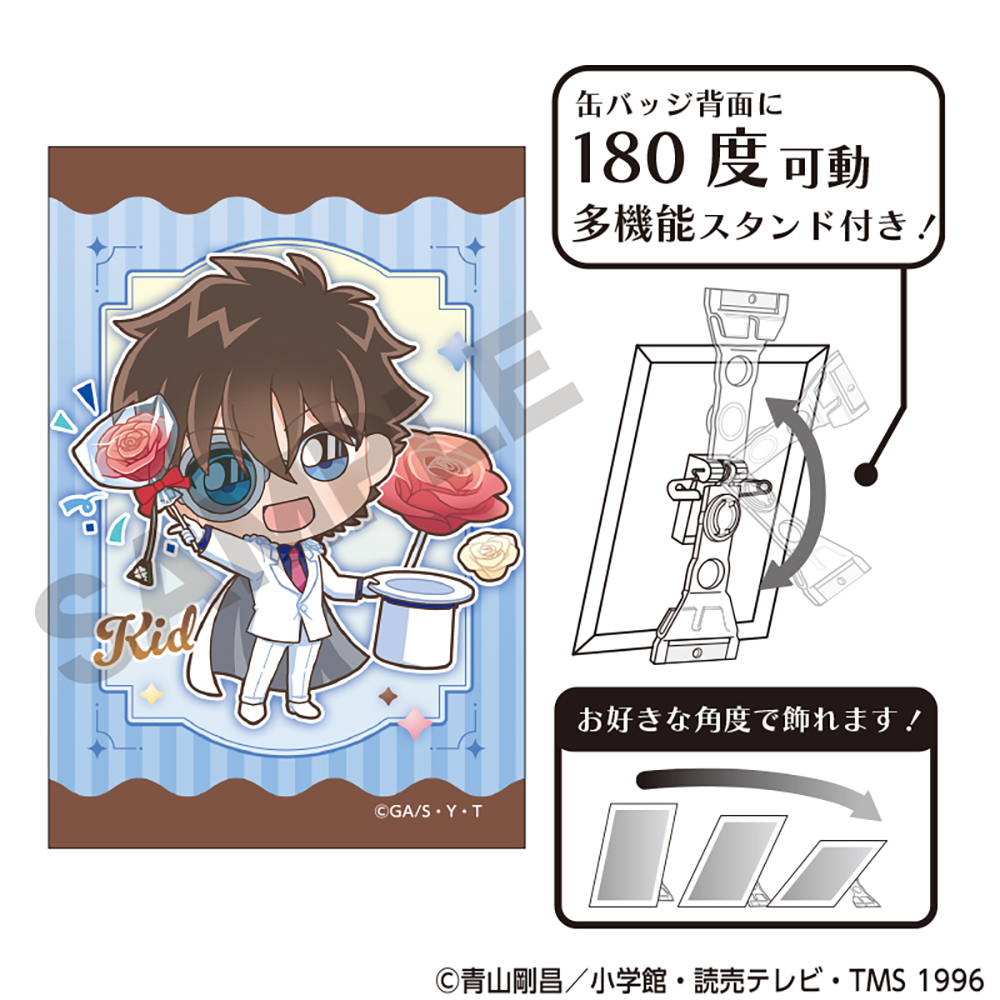C 怪盗キッドプラザ限定 劇場版23弾 フィストビジュアルポスター缶バッジ 9点 名探偵コナン アート缶バッジ 怪盗キッド きゃらペコ きゃらペコ