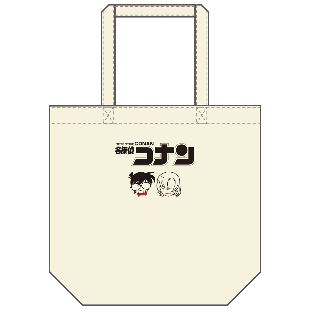 名探偵コナン 千速白バイ柄トートバッグ ナチュラル F