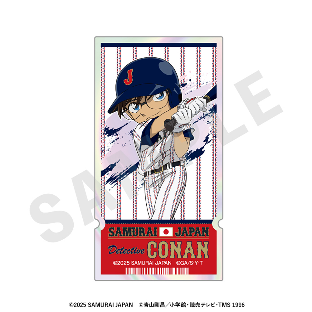 「侍ジャパン×名探偵コナン」 オーロラステッカー ホームver.