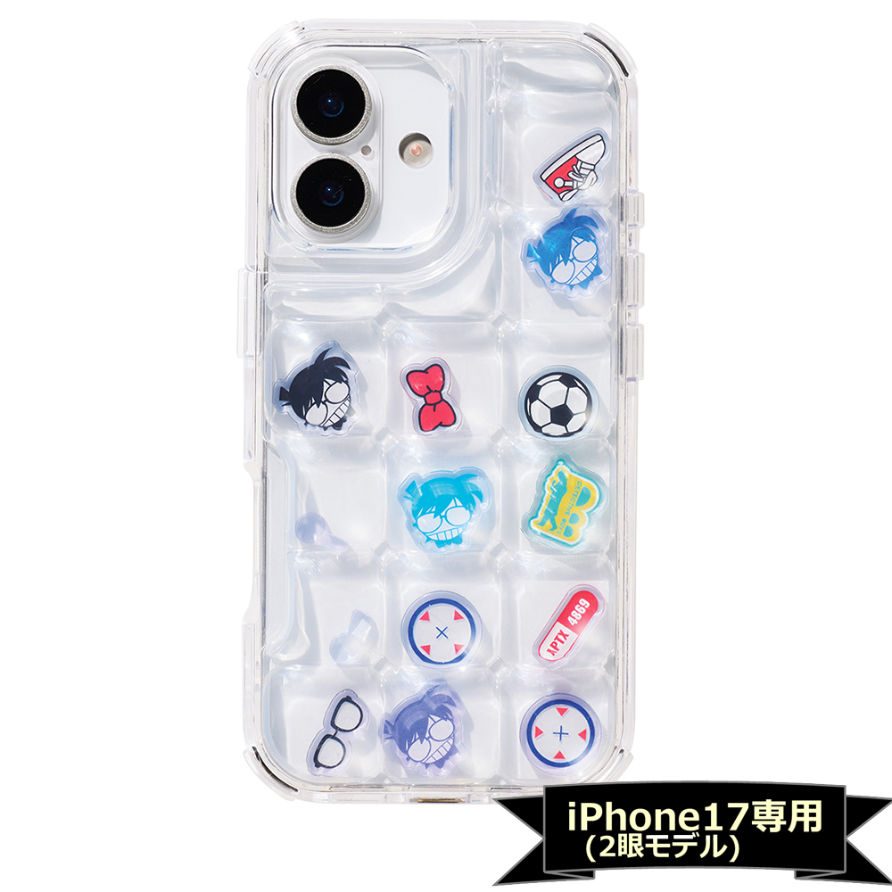 名探偵コナン ぷくぷくケース アクリルフレーク付き（iPhone17対応） 集合